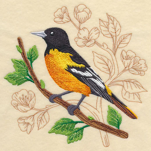 Oriole with Delicate Branches - Image 4