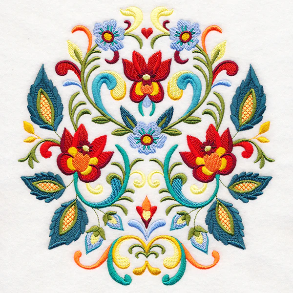 Ornate Rosemaling Crest - Image 5