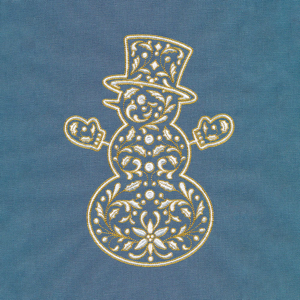 Ornate Snowman - Image 3