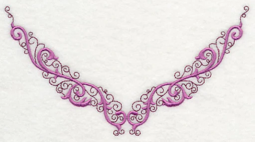 Ornate Swirls Neckline (V-Neck) - Image 2