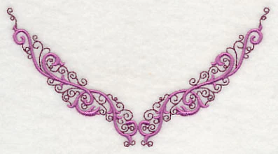 Ornate Swirls Neckline (V-Neck) - Image 3