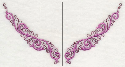 Ornate Swirls Neckline (V-Neck) (Split) - Image 3