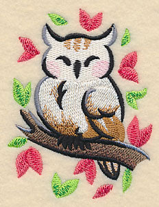 Owl in Asian Watercolor - Image 3