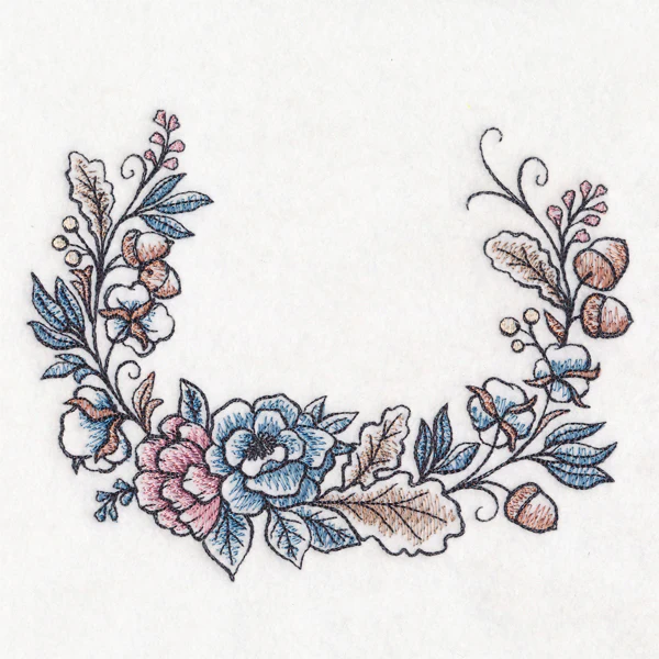 Painted Autumn Half Laurel - Image 3