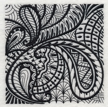 Paisley Elegance (Blackwork) - Image 4