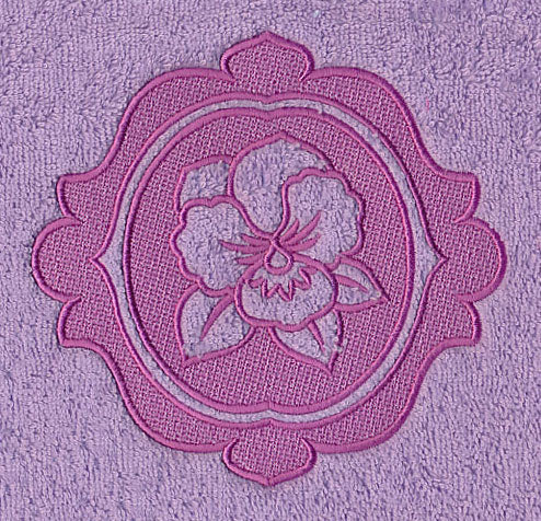 Pansy Medallion (Embossed) - Image 2