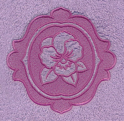 Pansy Medallion (Embossed) - Image 3