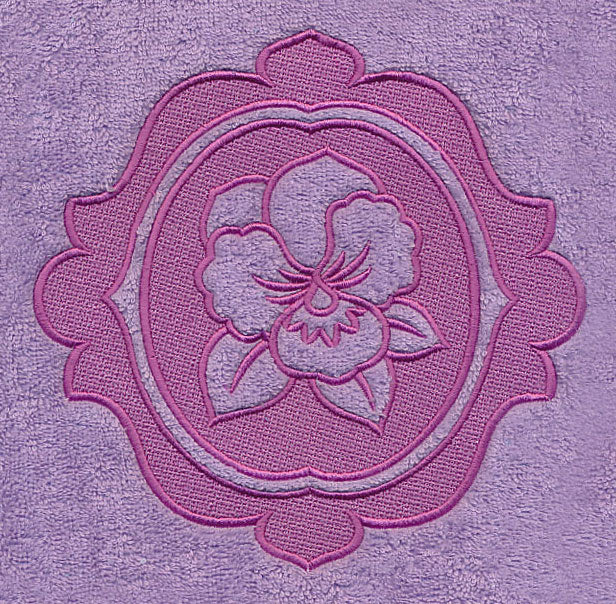 Pansy Medallion (Embossed) - Image 5