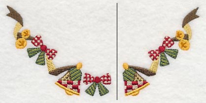Patchwork Bells Neckline (V-Neck) (Split) - Image 3