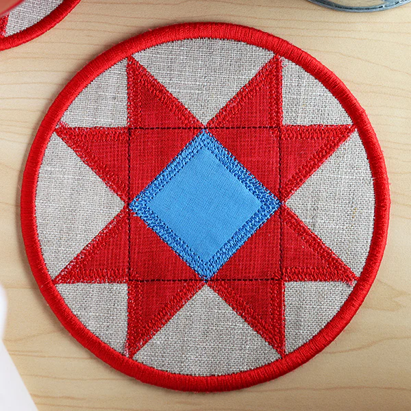 Patchwork Kitchen Coaster (In-the-Hoop) - Image 2