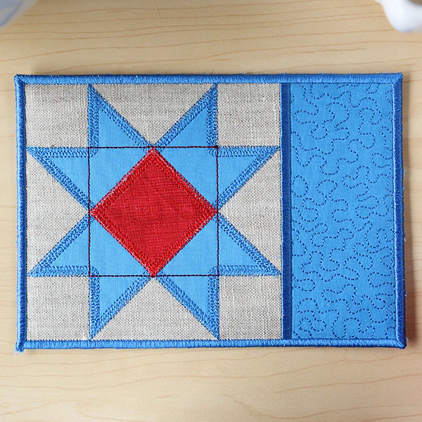 Patchwork Kitchen Mug Rug (In-the-Hoop) - Image 3