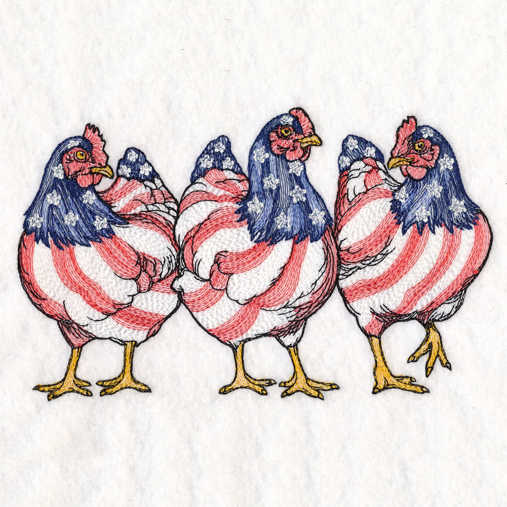 Patriotic Chicken Trio - Image 3