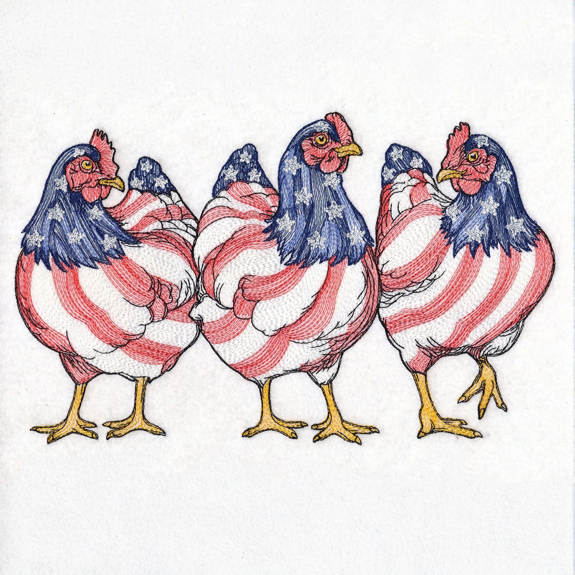 Patriotic Chicken Trio - Image 5
