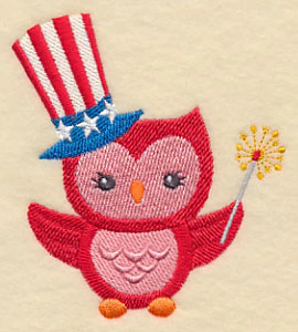 Patriotic Hoot with Sparkler - Image 2