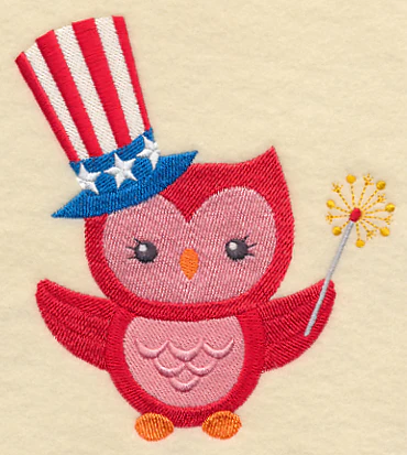 Patriotic Hoot with Sparkler - Image 3