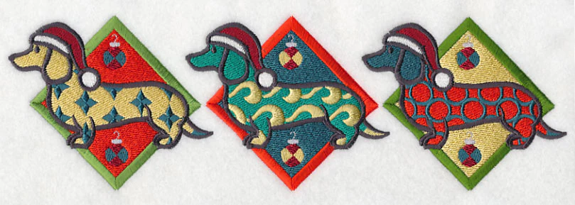 Patterned Dachshund Triptych - Image 5