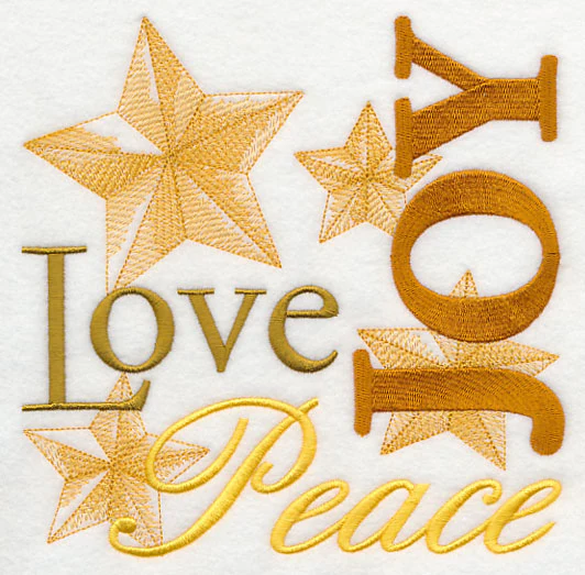 Peace Love Joy Christmas Square - Image 10
