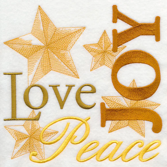 Peace Love Joy Christmas Square - Image 4