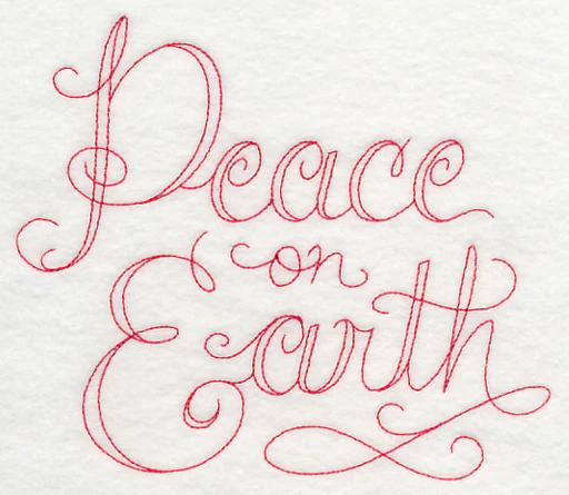 Peace on Earth (Redwork) - Image 2