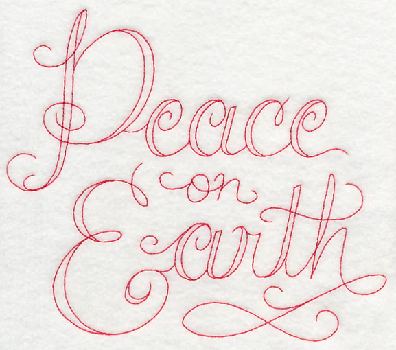 Peace on Earth (Redwork) - Image 5