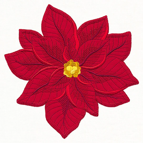 Peaceful Poinsettia (Heirloom Applique) - Image 13