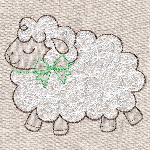 Peaceful Sheep in Bloom - Image 4