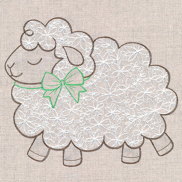 Peaceful Sheep in Bloom - Image 6