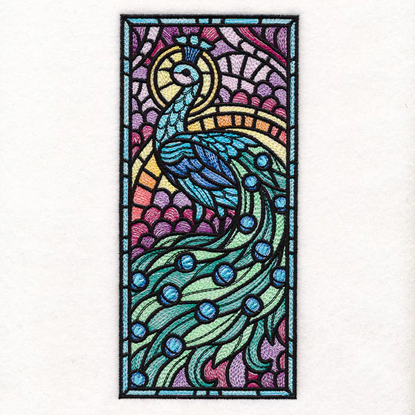 Peacock Stained Glass Panel - Image 5
