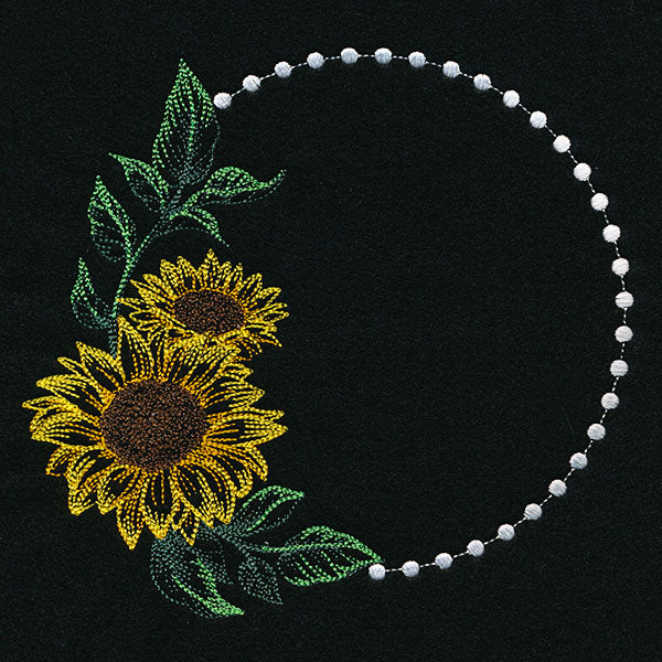 Pearls and Sunflowers Wreath - Image 4