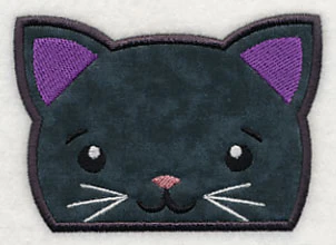 Peeking Black Cat (Applique) - Image 3