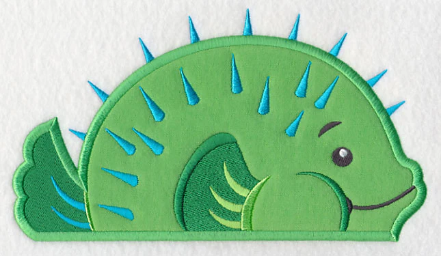 Peeking Blowfish (Applique) - Image 4