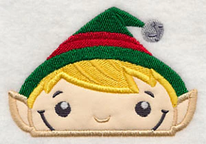 Peeking Boy Elf (Applique) - Image 3