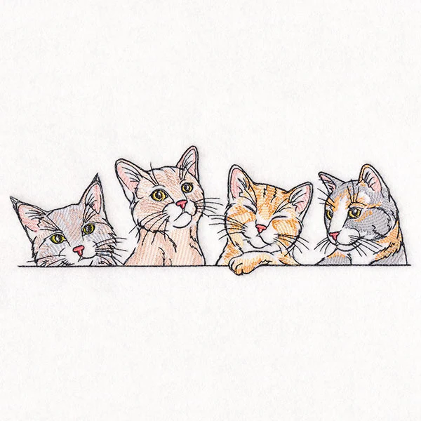 Peeking Cats Border - Image 2