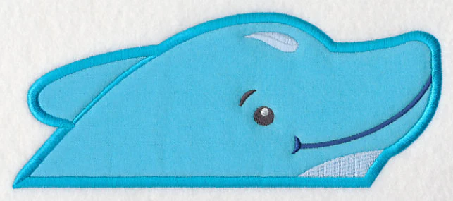 Peeking Dolphin (Applique) - Image 4