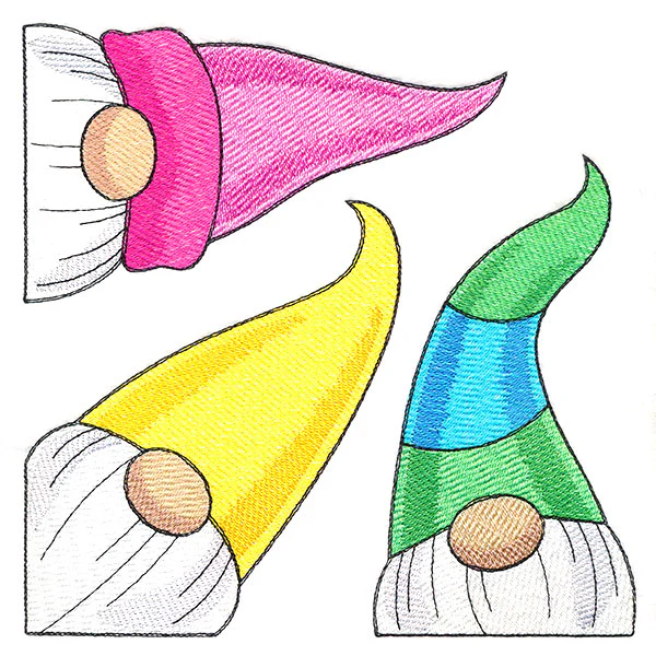 Peeking Gnome Trio