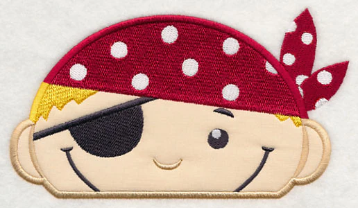 Peeking Pirate (Applique) - Image 2
