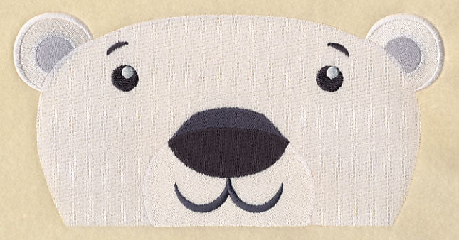 Peeking Polar Bear