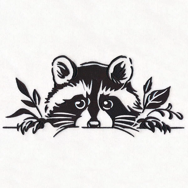 Peeking Raccoon Border - Image 5