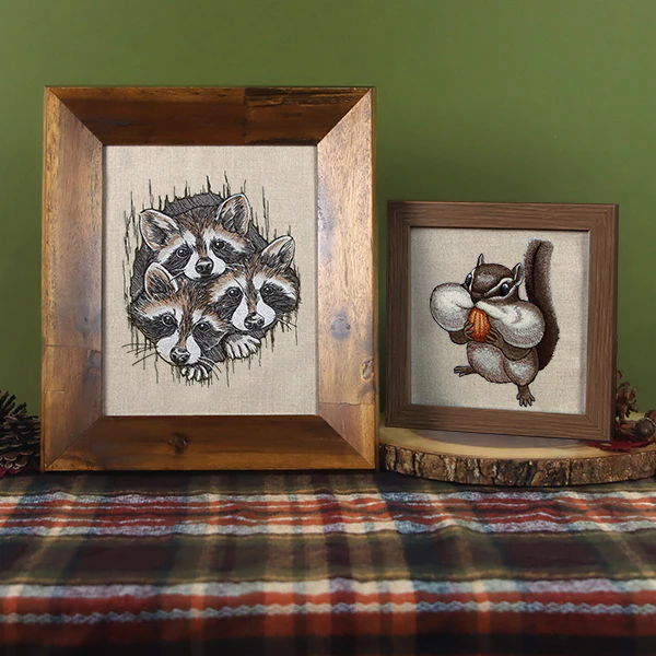 Peeking Raccoons Trio - Image 4