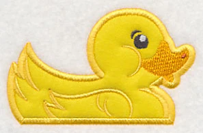 Peeking Rubber Ducky (Applique) - Image 3