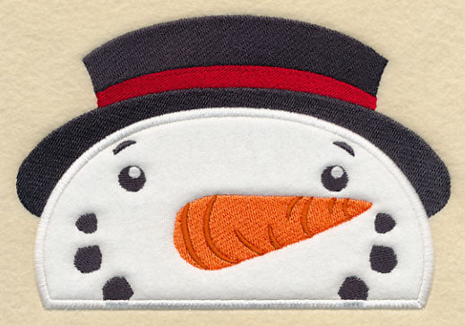 Peeking Snowman (Applique) - Image 2