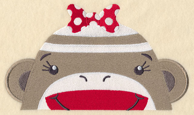 Peeking Sock Monkey (Girl) - Image 4