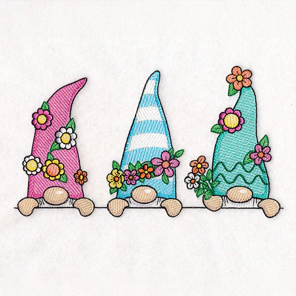 Peeking Spring Gnome Trio - Image 3