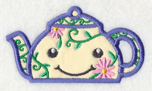 Peeking Tea Pot (Applique) - Image 3