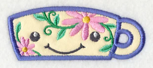Peeking Teacup (Applique) - Image 3