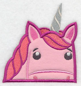 Peeking Unicorn (Applique) - Image 3