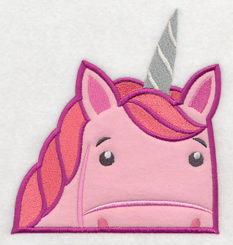 Peeking Unicorn (Applique) - Image 4