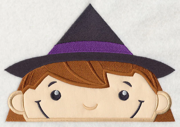 Peeking Witch (Applique) - Image 4