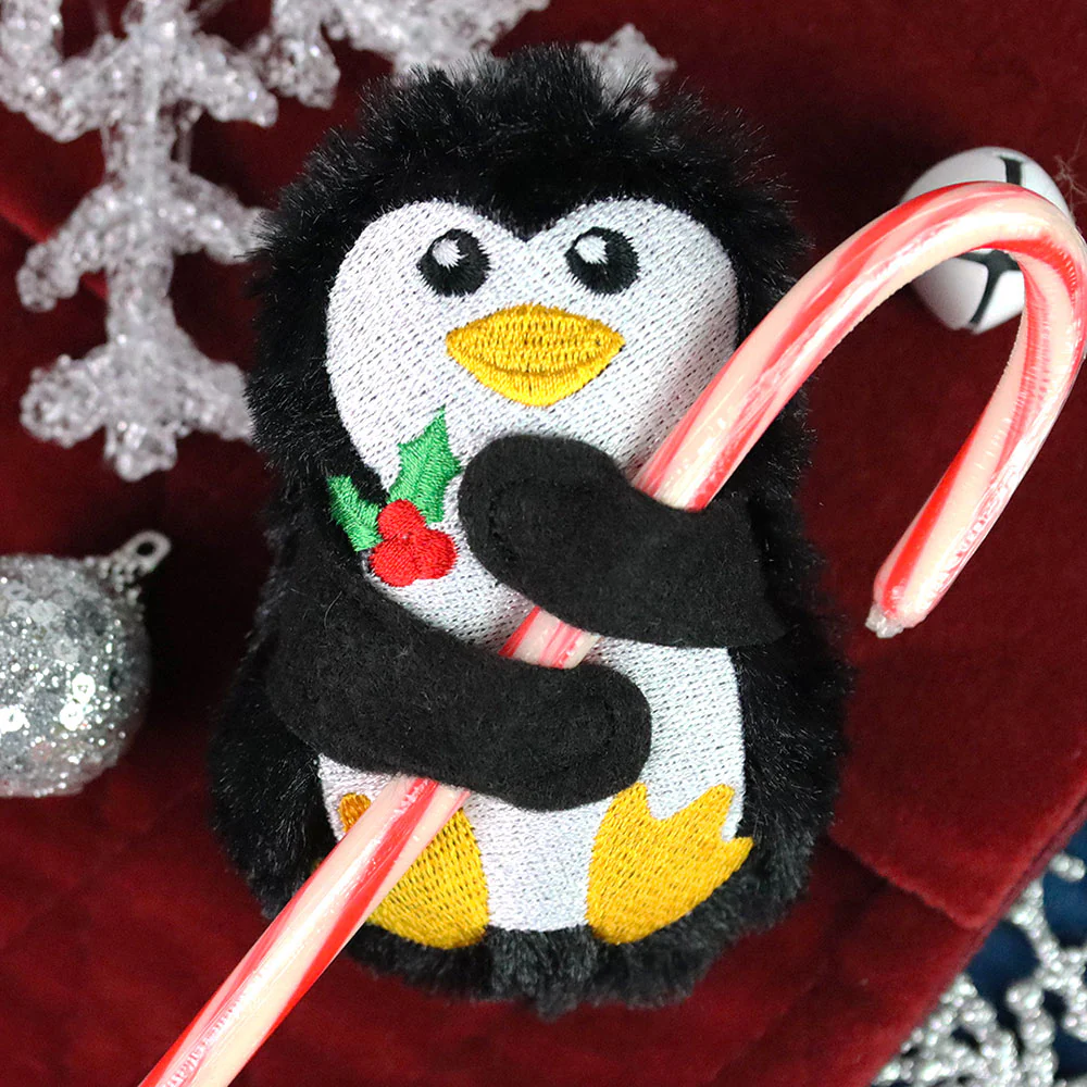 Penguin Candy Cane Holder Stuffie (In-the-Hoop) - Image 4