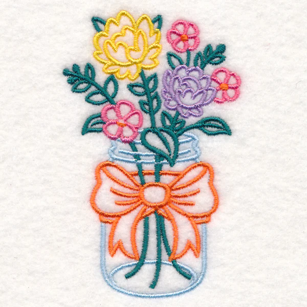 Peony Canning Jar (Vintage) - Image 5